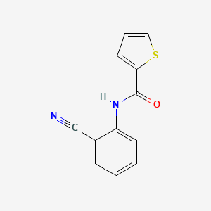 molecular formula C12H8N2OS B5496530 N-(2-cyanophenyl)thiophene-2-carboxamide CAS No. 84197-49-9