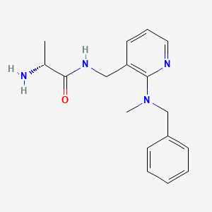 molecular formula C17H22N4O B5496722 N~1~-({2-[benzyl(methyl)amino]pyridin-3-yl}methyl)-D-alaninamide 