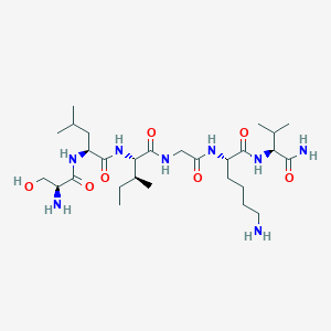 molecular formula C₂₈H₅₄N₈O₇ B549683 Sligkv-NH2 CAS No. 190383-13-2