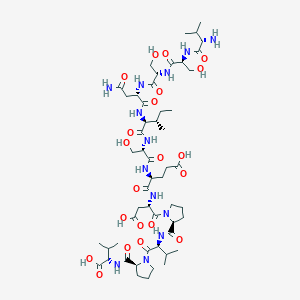 molecular formula C53H87N13O21 B549695 Prepro VIP (111-122), human CAS No. 123025-94-5