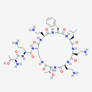 molecular formula C₄₃H₇₄N₁₄O₁₁ B549697 polymyxin B nonapeptide CAS No. 86408-36-8