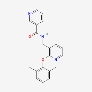 molecular formula C20H19N3O2 B5496990 N-{[2-(2,6-dimethylphenoxy)pyridin-3-yl]methyl}nicotinamide 
