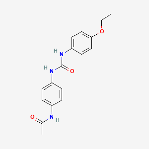 molecular formula C17H19N3O3 B5497425 N-(4-{[(4-ethoxyphenyl)carbamoyl]amino}phenyl)acetamide 