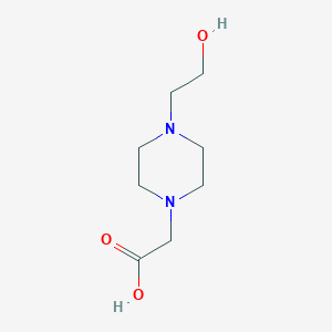 molecular formula C8H16N2O3 B054975 2-(4-(2-Hydroxyethyl)piperazin-1-yl)acetic acid CAS No. 124335-65-5