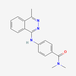 molecular formula C18H18N4O B5497722 N,N-dimethyl-4-[(4-methylphthalazin-1-yl)amino]benzamide 