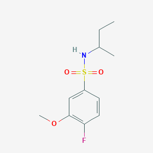 molecular formula C11H16FNO3S B5497763 [(4-Fluoro-3-methoxyphenyl)sulfonyl](methylpropyl)amine 