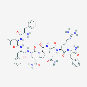 molecular formula C₅₄H₇₆N₁₄O₁₀ B549778 Phe-leu-phe-gln-pro-gln-arg-phe-NH2 CAS No. 99566-27-5