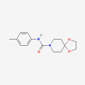 molecular formula C15H20N2O3 B5497834 N-(4-methylphenyl)-1,4-dioxa-8-azaspiro[4.5]decane-8-carboxamide 