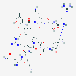 molecular formula C₆₀H₁₀₃N₂₁O₁₇ B549797 Myelin Basic Protein (MBP) CAS No. 126768-94-3
