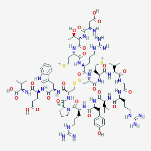 molecular formula C89H139N27O24S4 B549810 H-Asp-Thr-Met-Arg-Cys(1)-Met-Val-Gly-Arg-Val-Tyr-Arg-Pro-Cys(1)-Trp-Glu-Val-OH CAS No. 87218-84-6