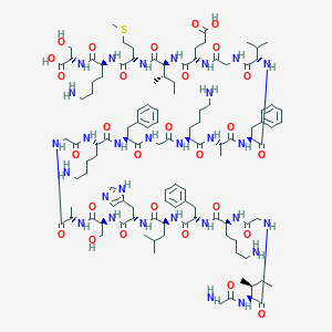 molecular formula C₁₁₂H₁₇₇N₂₉O₂₈S B549821 Magainin 1 CAS No. 108433-99-4