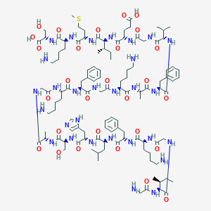 molecular formula C₁₁₂H₁₇₇N₂₉O₂₈S B549821 magainin 1 peptide, Xenopus CAS No. 108433-99-4