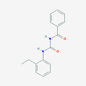 molecular formula C16H16N2O2 B5498470 N-[(2-ethylphenyl)carbamoyl]benzamide 