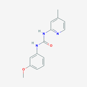 molecular formula C14H15N3O2 B5498769 1-(3-Methoxyphenyl)-3-(4-methylpyridin-2-yl)urea 