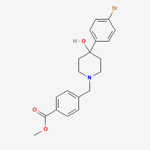 molecular formula C20H22BrNO3 B5498854 Methyl 4-[[4-(4-bromophenyl)-4-hydroxypiperidin-1-yl]methyl]benzoate 