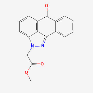 molecular formula C17H12N2O3 B5499232 methyl 2-[6-oxodibenzo[cd,g]indazol-2(6H)-yl]acetate 