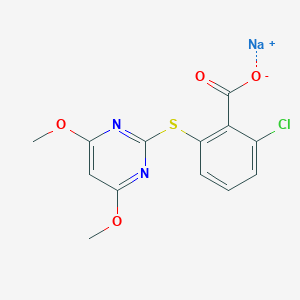 molecular formula C13H11ClN2NaO4S B054995 Pyrithiobac-sodium CAS No. 123343-16-8