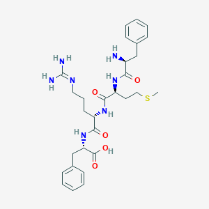 molecular formula C29H41N7O5S B549956 L-Phenylalanine, L-phenylalanyl-L-methionyl-L-arginyl- CAS No. 74012-06-9
