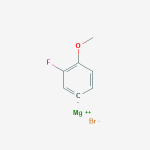 molecular formula C7H6BrFMgO B054999 3-Fluoro-4-methoxyphenylmagnesium bromide CAS No. 112780-67-3
