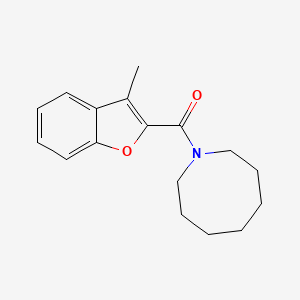 molecular formula C17H21NO2 B5500052 1-AZOCANYL(3-METHYL-1-BENZOFURAN-2-YL)METHANONE 