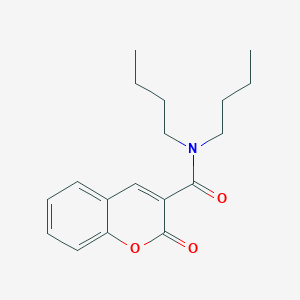 molecular formula C18H23NO3 B5500124 N,N-dibutyl-2-oxo-2H-chromene-3-carboxamide 