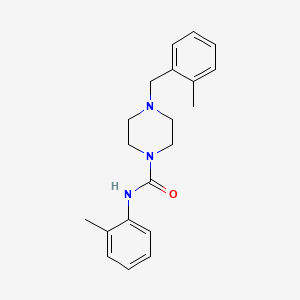 molecular formula C20H25N3O B5500496 N-(2-methylphenyl)-4-[(2-methylphenyl)methyl]piperazine-1-carboxamide 