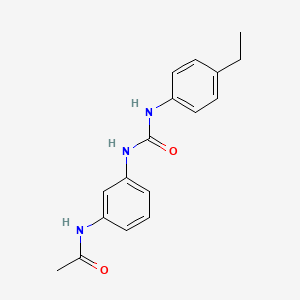 molecular formula C17H19N3O2 B5500567 N-(3-{[(4-ethylphenyl)carbamoyl]amino}phenyl)acetamide 