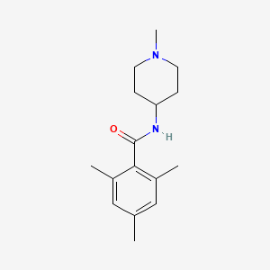 molecular formula C16H24N2O B5500930 2,4,6-trimethyl-N-(1-methylpiperidin-4-yl)benzamide 