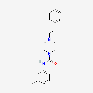 molecular formula C20H25N3O B5501062 N-(3-methylphenyl)-4-(2-phenylethyl)piperazine-1-carboxamide 