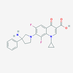 7-(3-Amino-3-phenyl-1-pyrrolidinyl)-1-cyclopropyl-6,8-difluoro-1,4-dihydro-4-oxo-3-quinolinecarboxylic acid