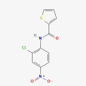 molecular formula C11H7ClN2O3S B5501679 N-(2-chloro-4-nitrophenyl)thiophene-2-carboxamide 