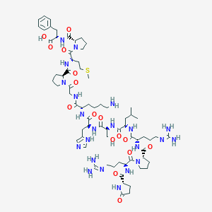 molecular formula C69H108N22O16S B550190 [Pyr1]-Apelin-13 CAS No. 217082-60-5
