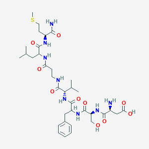 molecular formula C35H56N8O10S B550203 [bAla8]-Neurokinin A(4-10) 