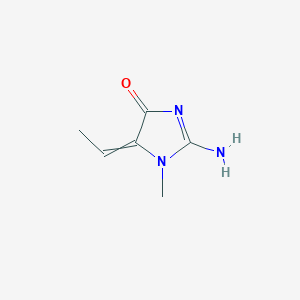 4H-Imidazol-4-one, 2-amino-5-ethylidene-1,5-dihydro-1-methyl-