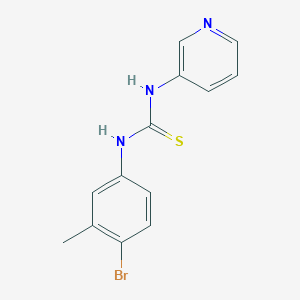 molecular formula C13H12BrN3S B5502489 N-(4-BROMO-3-METHYLPHENYL)-N'-(3-PYRIDYL)THIOUREA 