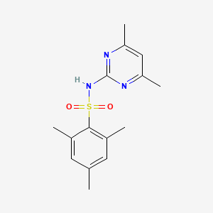 molecular formula C15H19N3O2S B5502582 N-(4,6-dimethylpyrimidin-2-yl)-2,4,6-trimethylbenzene-1-sulfonamide 