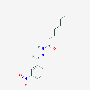 molecular formula C15H21N3O3 B5502835 N'-[(E)-(3-nitrophenyl)methylidene]octanehydrazide 
