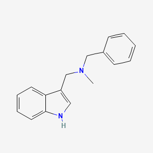 molecular formula C17H18N2 B5502944 N-benzyl(1H-indol-3-yl)-N-methylmethanamine 