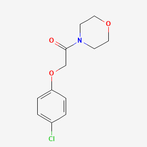 molecular formula C12H14ClNO3 B5503309 2-(4-chlorophenoxy)-1-(morpholin-4-yl)ethan-1-one 