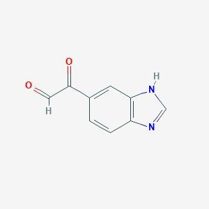 molecular formula C9H6N2O2 B055035 2-(1H-Benzo[d]imidazol-5-yl)-2-oxoacetaldehyde CAS No. 124663-09-8