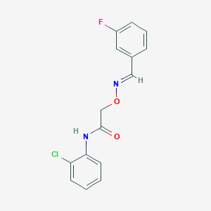 molecular formula C15H12ClFN2O2 B5503591 N-(2-chlorophenyl)-2-[(E)-(3-fluorophenyl)methylideneamino]oxyacetamide 