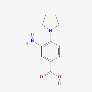 3-Amino-4-pyrrolidin-1-yl-benzoic acid