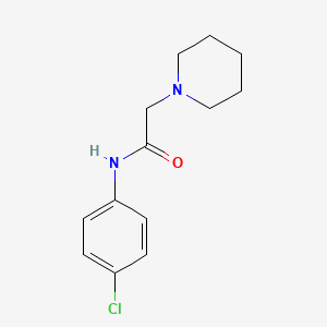 molecular formula C13H17ClN2O B5503776 N-(4-chlorophenyl)-2-piperidin-1-ylacetamide CAS No. 27471-82-5