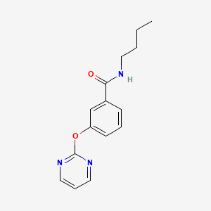 molecular formula C15H17N3O2 B5503851 N-butyl-3-pyrimidin-2-yloxybenzamide 