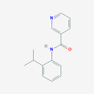 molecular formula C15H16N2O B5503950 N-[2-(propan-2-yl)phenyl]pyridine-3-carboxamide 