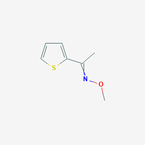 molecular formula C7H9NOS B055045 N-methoxy-1-thiophen-2-ylethanimine CAS No. 114773-97-6