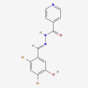 molecular formula C13H9Br2N3O2 B5504517 N'-[(E)-(2,4-dibromo-5-hydroxyphenyl)methylidene]pyridine-4-carbohydrazide 
