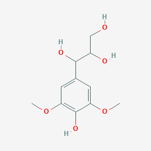 molecular formula C₁₁H₁₆O₆ B055047 threo-1-C-Syringylglycerol CAS No. 121748-11-6