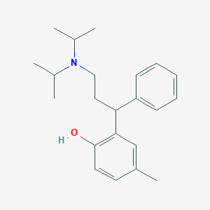 molecular formula C22H31NO B055050 2-(3-(Diisopropylamino)-1-phenylpropyl)-4-methylphenol CAS No. 124936-74-9