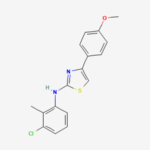 molecular formula C17H15ClN2OS B5505102 N-(3-chloro-2-methylphenyl)-4-(4-methoxyphenyl)-1,3-thiazol-2-amine 